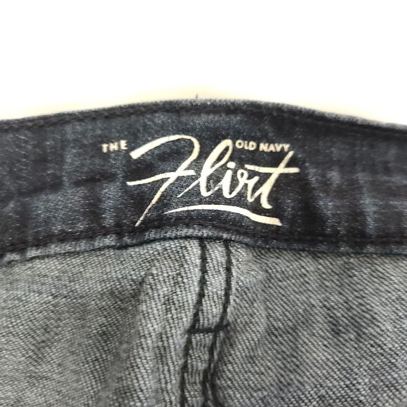 Old Navy Womens 14 Short 36x28 Navy Blue Bootcut The Flirt Jeans Mid-Rise - Picture 3 of 8